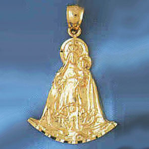 14K GOLD RELIGIOUS CHARM - MEDAL #8728