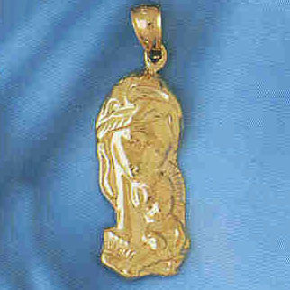 14K GOLD RELIGIOUS CHARM - MEDAL #8730