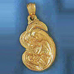 14K GOLD RELIGIOUS CHARM - MEDAL #8736