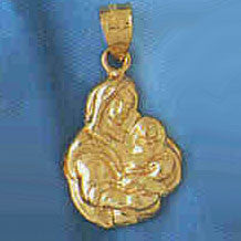 14K GOLD RELIGIOUS CHARM - MEDAL #8737