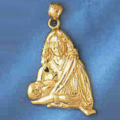 14K GOLD RELIGIOUS CHARM - MEDAL #8740