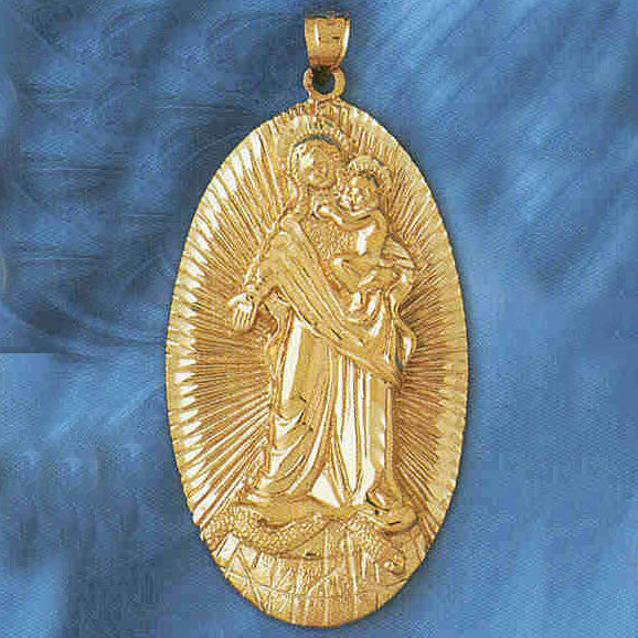 14K GOLD RELIGIOUS CHARM - MEDAL #8742