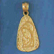 14K GOLD RELIGIOUS CHARM - MEDAL #8745