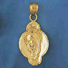 14K GOLD RELIGIOUS CHARM - MEDAL #8752