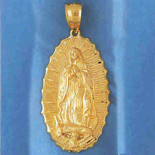 14K GOLD RELIGIOUS CHARM - MEDAL #8756