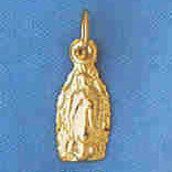 14K GOLD RELIGIOUS CHARM - MEDAL #8760