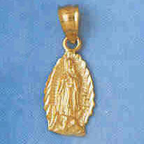 14K GOLD RELIGIOUS CHARM - MEDAL #8761