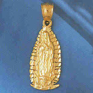 14K GOLD RELIGIOUS CHARM - MEDAL #8764