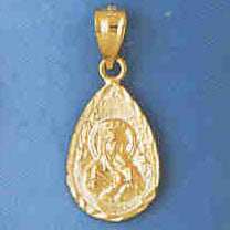 14K GOLD RELIGIOUS CHARM - MEDAL #8769