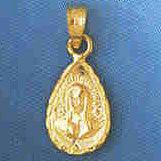 14K GOLD RELIGIOUS CHARM - MEDAL #8771