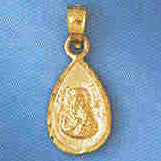 14K GOLD RELIGIOUS CHARM - MEDAL #8772