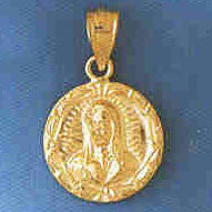 14K GOLD RELIGIOUS CHARM - MEDAL #8773