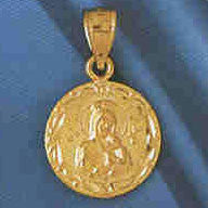 14K GOLD RELIGIOUS CHARM - MEDAL #8774