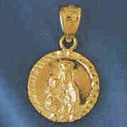 14K GOLD RELIGIOUS CHARM - MEDAL #8775