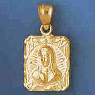 14K GOLD RELIGIOUS CHARM - MEDAL #8777