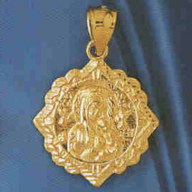 14K GOLD RELIGIOUS CHARM - MEDAL #8781