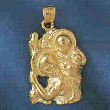 14K GOLD RELIGIOUS CHARM #8852