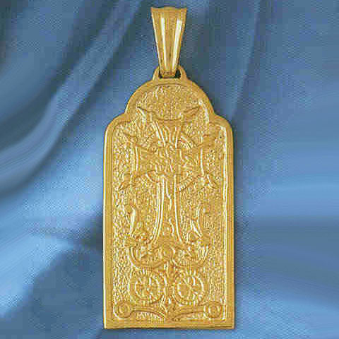 14K GOLD RELIGIOUS CHARM - MEDAL #8861