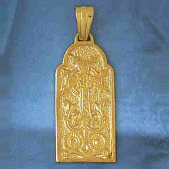 14K GOLD RELIGIOUS CHARM - MEDAL #8862