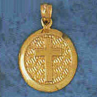 14K GOLD RELIGIOUS CHARM - MEDAL #8864
