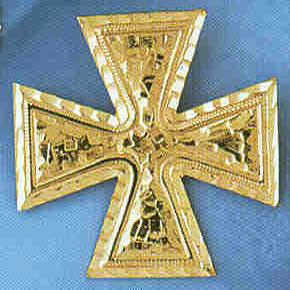 14K GOLD RELIGIOUS CHARM - CROSS #8868