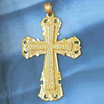 14K GOLD RELIGIOUS CHARM - CROSS #8872