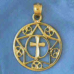 14K GOLD RELIGIOUS CHARM #8876