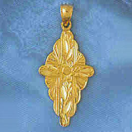 14K GOLD RELIGIOUS CHARM - CROSS #8877