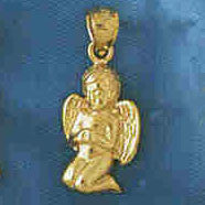14K GOLD RELIGIOUS CHARM - ANGEL #8980
