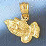14K GOLD RELIGIOUS CHARM - MEDAL #9027