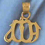 14K GOLD CHARM - ALLAH #9033