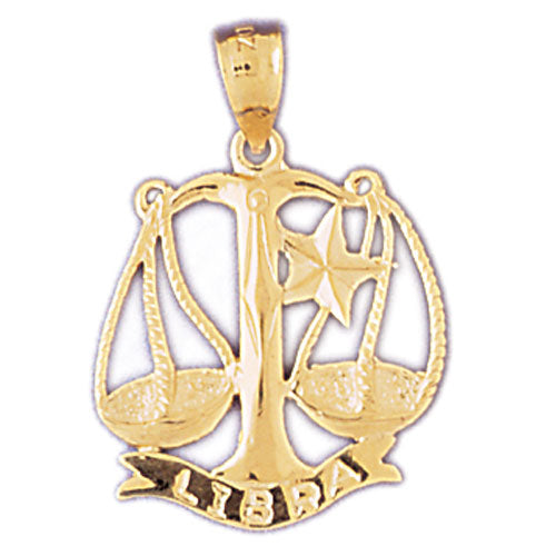 14K GOLD ZODIAC CHARM - LIBRA, Pendant, 14Kt Gold charms, 14k gold Pendants,14k gold necklaces,14k Gold Bracelets,14k Gold Earrings,14k Gold Rings.