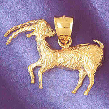 14K GOLD ZODIAC CHARM - CAPRICORN #9497