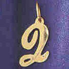 14K GOLD INITIAL CHARM - Q #9561