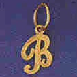 14K GOLD INITIAL CHARM - B #9562