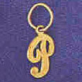 14K GOLD INITIAL CHARM - P #9562
