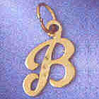 14K GOLD INITIAL CHARM - B #9564