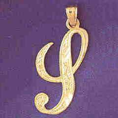 14K GOLD INITIAL CHARM - S #9566