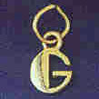 14K GOLD INITIAL CHARM - G #9567