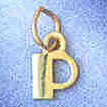14K GOLD INITIAL CHARM - P #9567