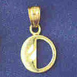 14K GOLD INITIAL CHARM - O #9568