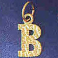 14K GOLD INITIAL CHARM - B #9573