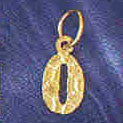 14K GOLD INITIAL CHARM - O #9573