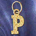 14K GOLD INITIAL CHARM - P #9573