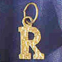 14K GOLD INITIAL CHARM - R #9573