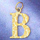 14K GOLD INITIAL CHARM - B #9574