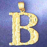 14K GOLD INITIAL CHARM - B #9575