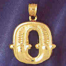 14K GOLD INITIAL CHARM - O #9577