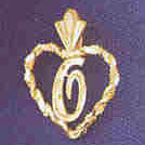 14K GOLD INITIAL CHARM - O #9579