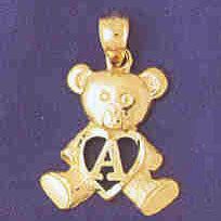 14K GOLD INITIAL CHARM - A #9580